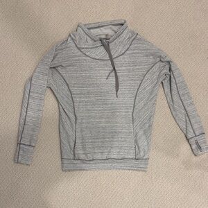 Zella Light Gray Textured Top